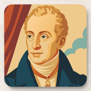 Metternich: Modernes Vintage-Plakat Getränkeuntersetzer