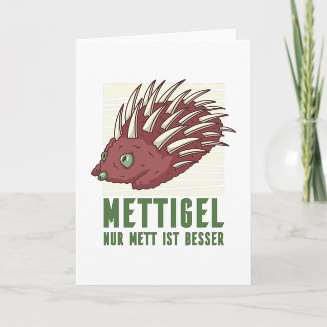 Mettigel Karte (Vorderseite)