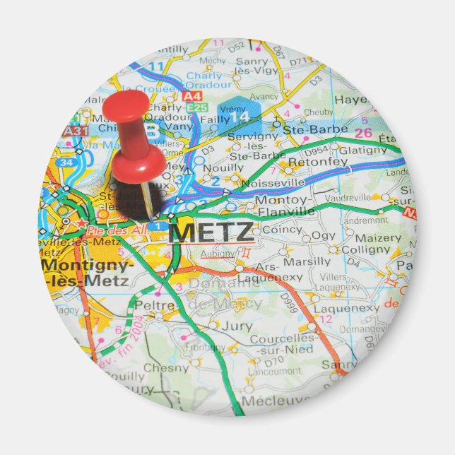 Metz, Frankreich Magnet (Vorne)