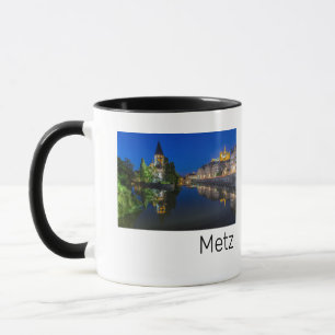 Metz Temple Neuf France Night Moselle Souvenir Tasse