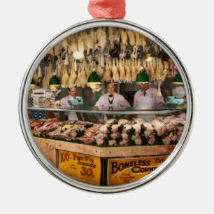 Metzger - Auf Hühnerfleisch fixiert 1931 Ornament Aus Metall