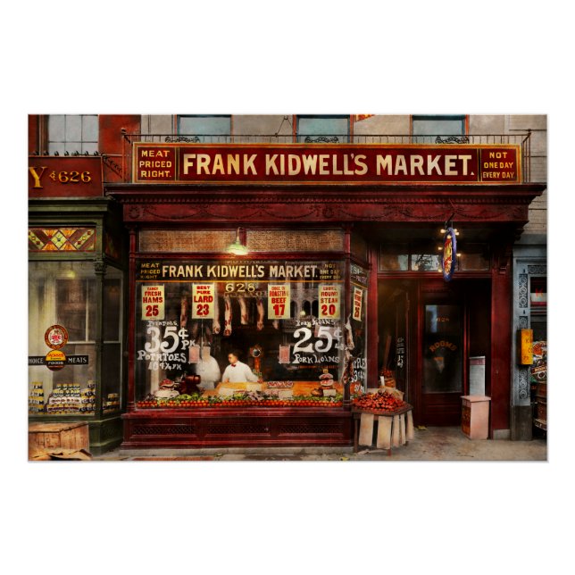 Metzger - Fleischpreis 1916 Poster (Vorderseite)