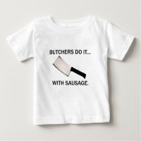 Metzger tun es... Mit Wurst.