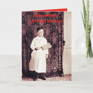 Metzgerboy aus den 1890er Jahren mit Cleaver Gebur Karte