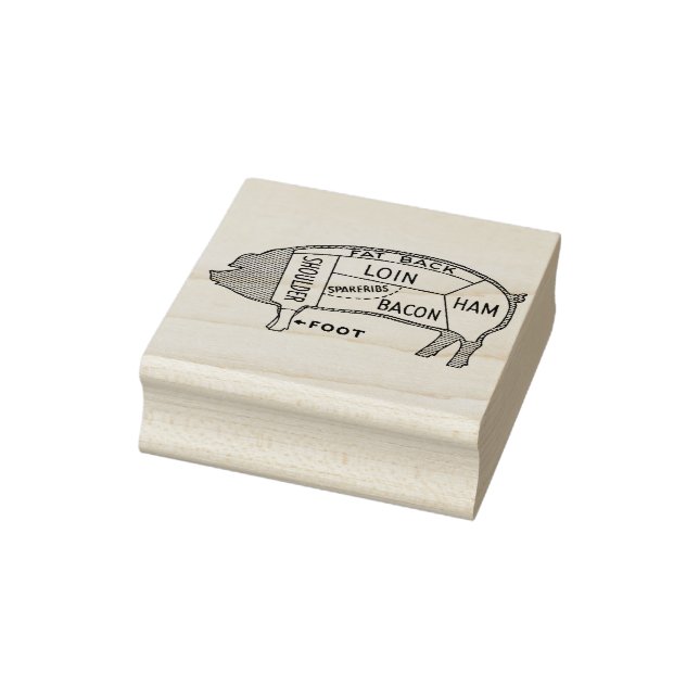 Metzgerdiagramm Gummistempel (Stempel)