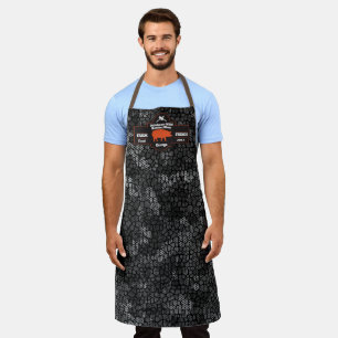 Metzgerei Orange Hog Pig Schwarz Camouflage indivi Schürze