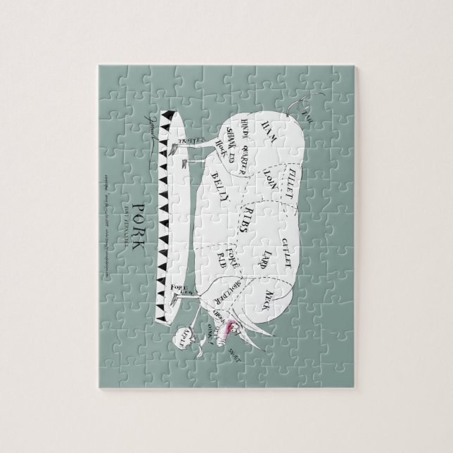 Metzgerschnitte - Schwein, tony fernandes Puzzle (Vertikal)