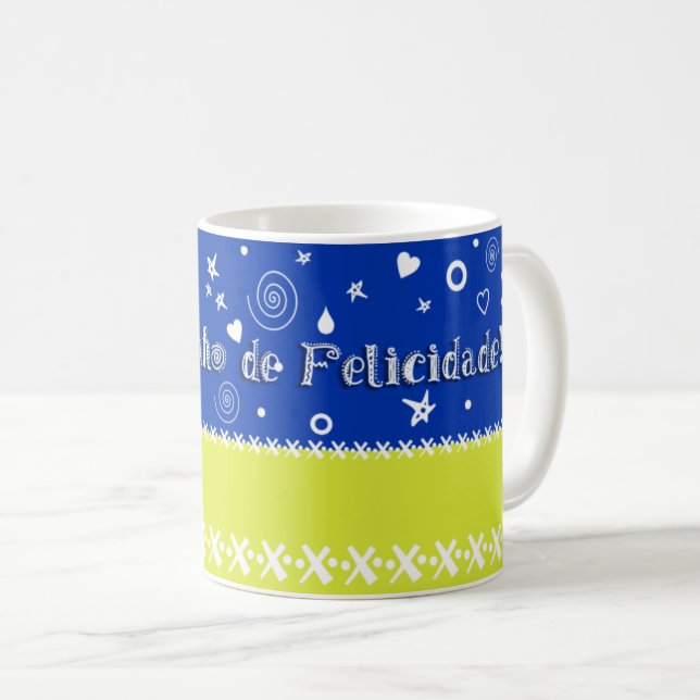 Meu potinho de Felicidade! Kaffeetasse (VorderseiteRechts)