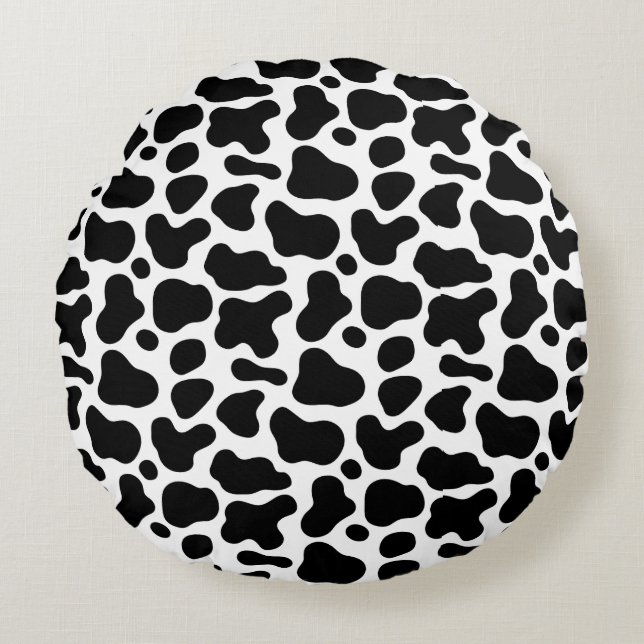 Meuh Meuh Meuh Rundes Kissen (Vorderseite)