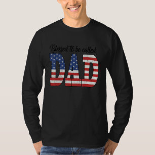 Meured to Be Called Dad American Flag For Men T-Shirt