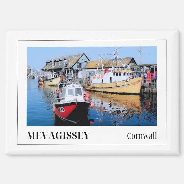 Mevagissey, Cornwall, England Magnet (Vorderseite)