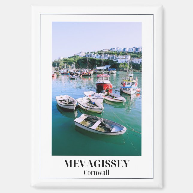 Mevagissey, Cornwall, England Magnet (Vorderseite)