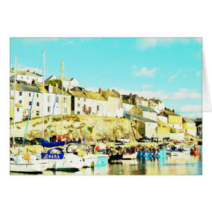 Mevagissey Cornwall England Wasserfarbe