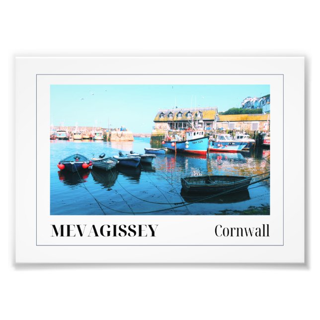 Mevagissey Harbour, Cornwall Fotodruck (Vorne)