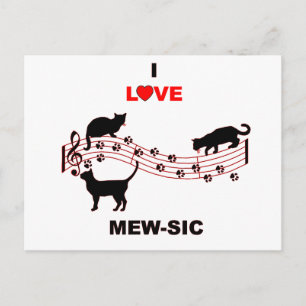 Mew-sic Postkarte