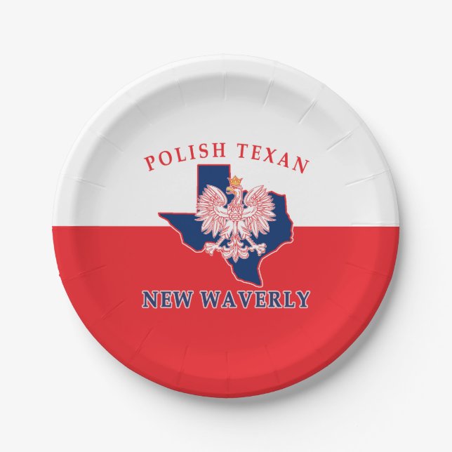 Mew Waverly Polish Texan Pappteller (Vorderseite)