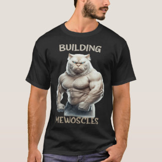 Mewoscles Katzen Kitten Gewichtheben Bodybuilding T-Shirt
