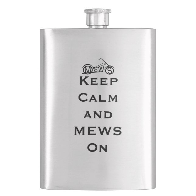 MEWS Flasche Flachmann (Vorderseite)