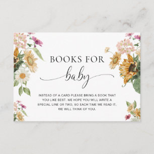 Mews Sunflower Baby Duschbücher für Babyanfragen Begleitkarte