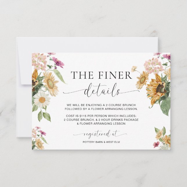 Mews Sunflower Fall Babyduschkarte Einladung (Vorderseite)