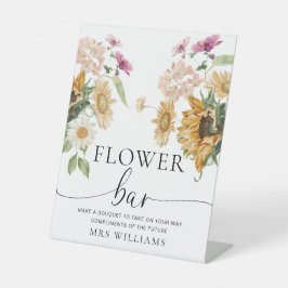 Mews Sunflower Fall Blumenblume Blume Bar Sockelschild