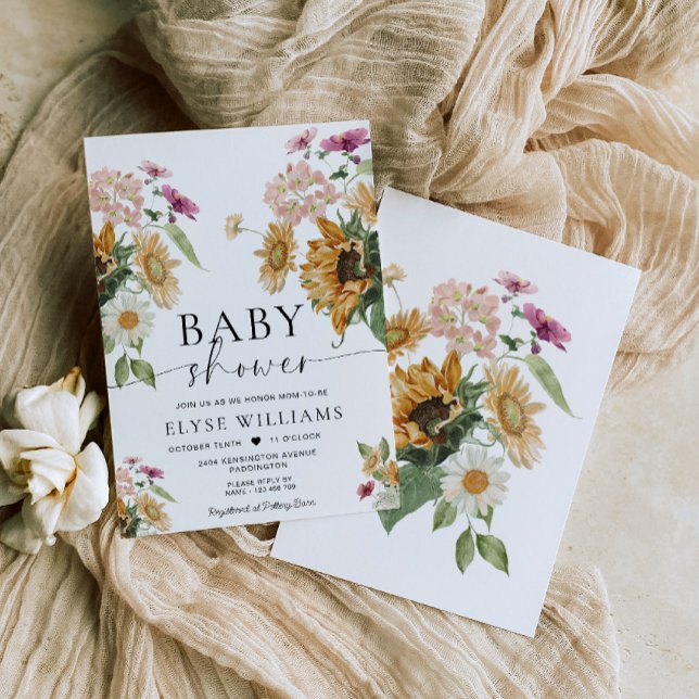 Mews Sunflower Herbst Herbstdusche Einladung (Von Creator hochgeladen)