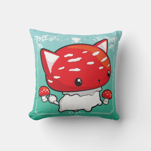 Mewshroom Kissen (Vorderseite)