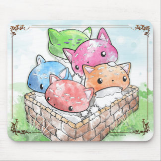 Mewshroom Mousepad niedliche Katzen-Pilze in einem