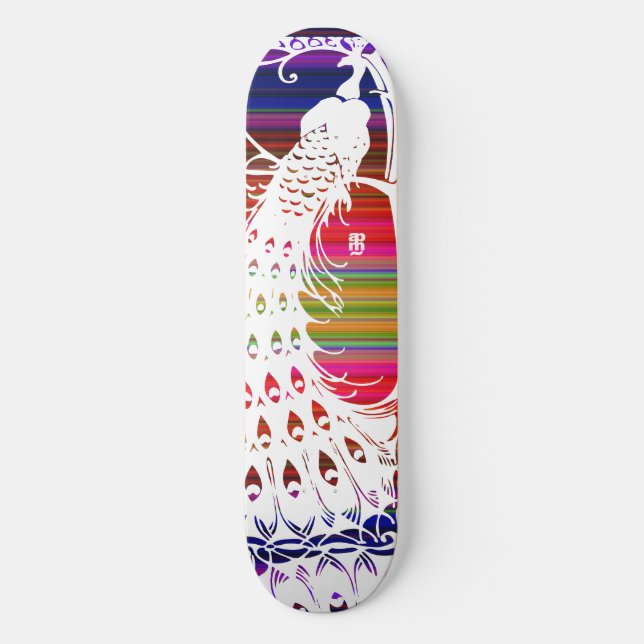 Mexi-Cali Pfau Skateboard (Vorderseite)