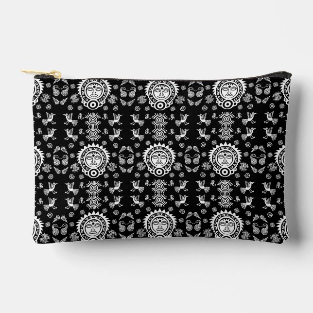 Mexican Aztec Art Home Decor Zubehörtasche (Vorderseite)