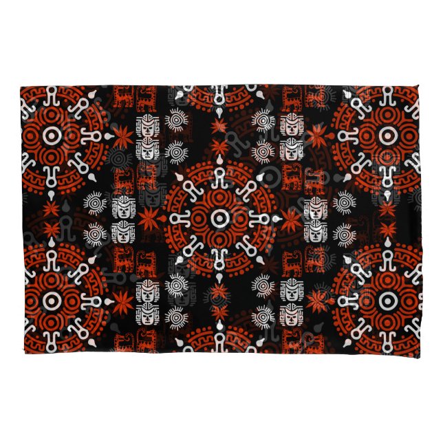 Mexican Aztec Art Wohngestaltung Kissenbezug (Vorderseite-Links)