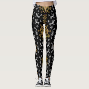 Mexican Aztec Art Wohngestaltung Leggings