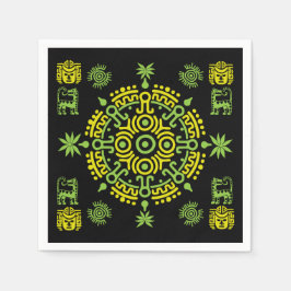 Mexican Aztec Art Wohngestaltung Serviette