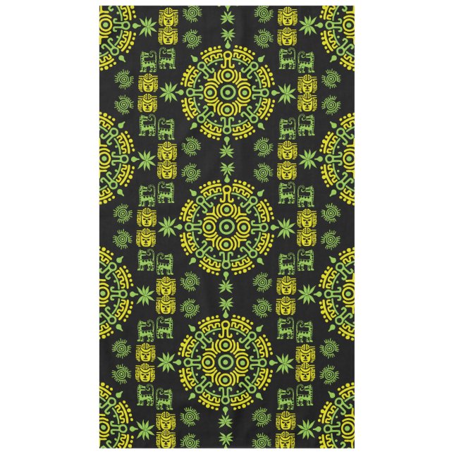 Mexican Aztec Art Wohngestaltung Tischdecke (Vorderseite)