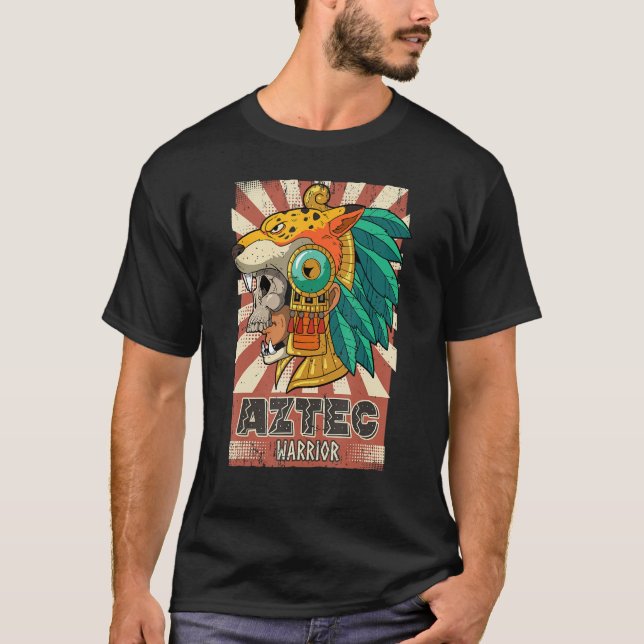 Mexican Aztec Warrior T-Shirt (Vorderseite)