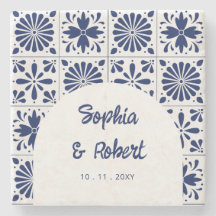 Mexican Blue Talavera Tiles Wedding