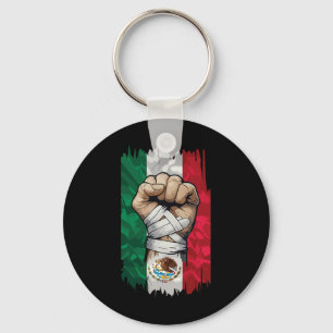Mexican Boxing Fist Strength Heritage Schlüsselanhänger