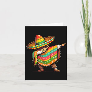 Mexican Boy Dabbing Funny Cinco De Mayo Karte