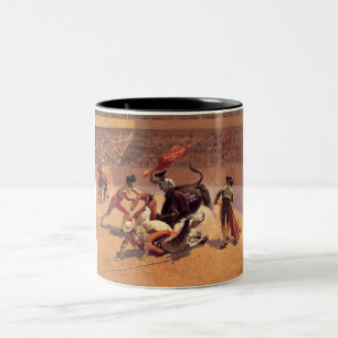 Mexican Bull Fighters (von Frederic Remington) Zweifarbige Tasse