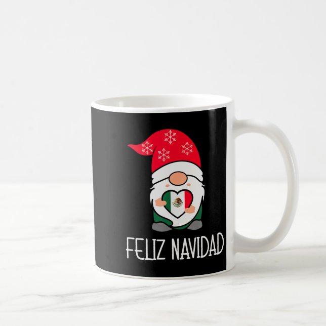 Mexican Christmas Gnome Feliz Navidad Mexico  Kaffeetasse (Rechts)