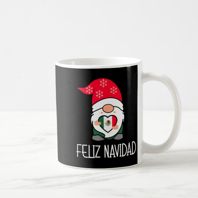 Mexican Christmas Gnome Feliz Navidad Mexico  Kaffeetasse (Rechts)
