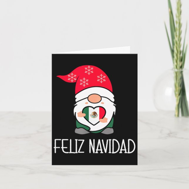 Mexican Christmas Gnome Feliz Navidad Mexico  Karte (Vorderseite)
