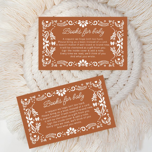 Mexican Cielito Lindo Baby Shower Books for Baby Begleitkarte (Von Creator hochgeladen)