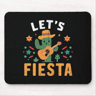 Mexican Cinco De Mayo Cactus Guitar For Men Women  Mousepad