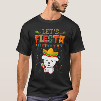 Mexican Cinco De Mayo Fiesta Let's Fiesta Bichon T-Shirt