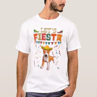 Mexican Cinco De Mayo Fiesta - Let's Fiesta Pitbul T-Shirt