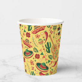 Mexican Cinco De Mayo Pattern  Pappbecher