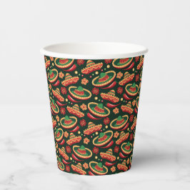 Mexican Cinco De Mayo Pattern  Pappbecher