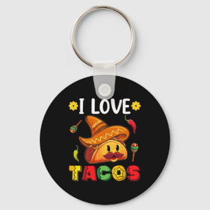Mexican Cinco De Mayo Shirt I Liebe Tacos Schlüsselanhänger