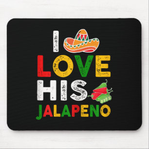 Mexican Couple Cinco De Mayo Frau I Liebe Seine Ja Mousepad